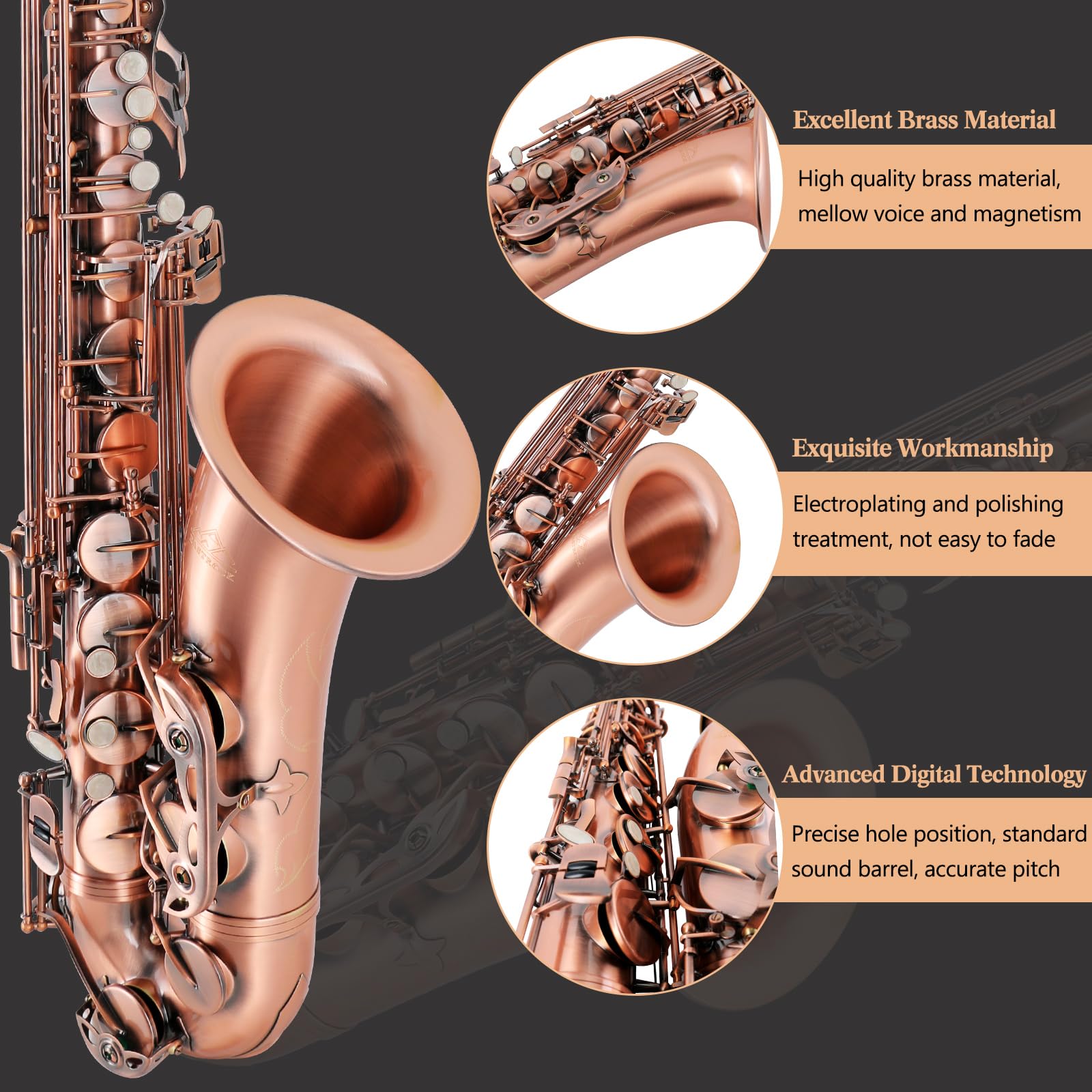 Tenorsax コンセプト Thomann TTS-180 Black Tenor Saxophone – United States